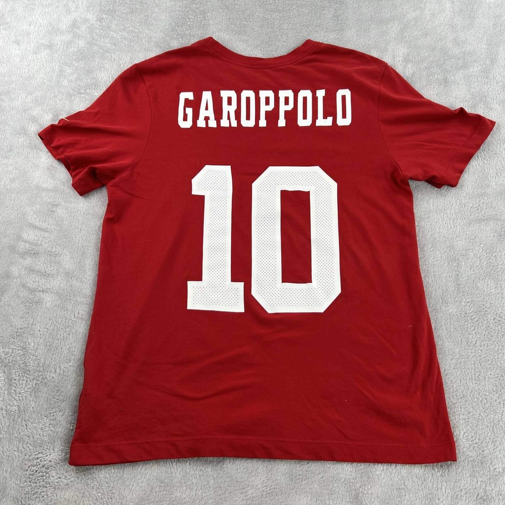 Nike Jimmy Garoppolo 49ers T-Shirt Mens M Red Dri-FIT NFL Football San Francisco